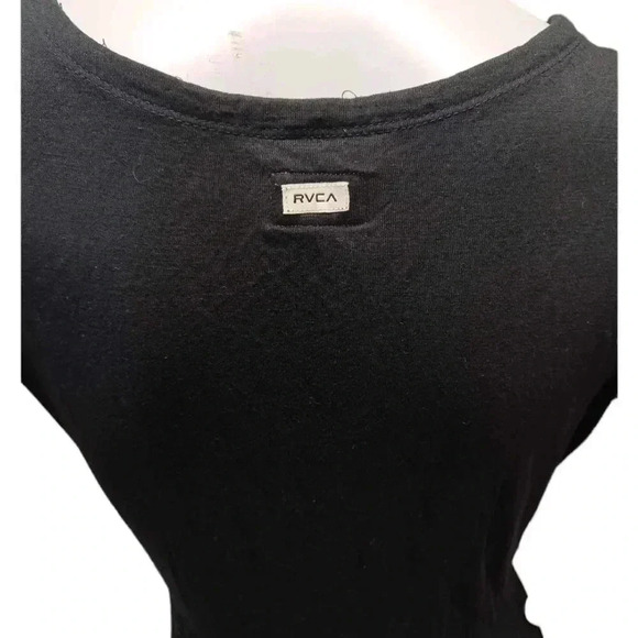 RVCA Black Maxi Short  Sleeve Dress Size Medium - Picture 7 of 9